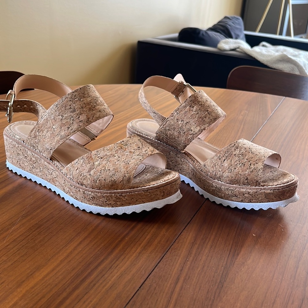 Raye cork platform sandal 7.5